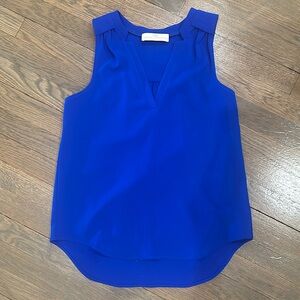 Amanda Uprichard Blue Sleeveless Tank Top